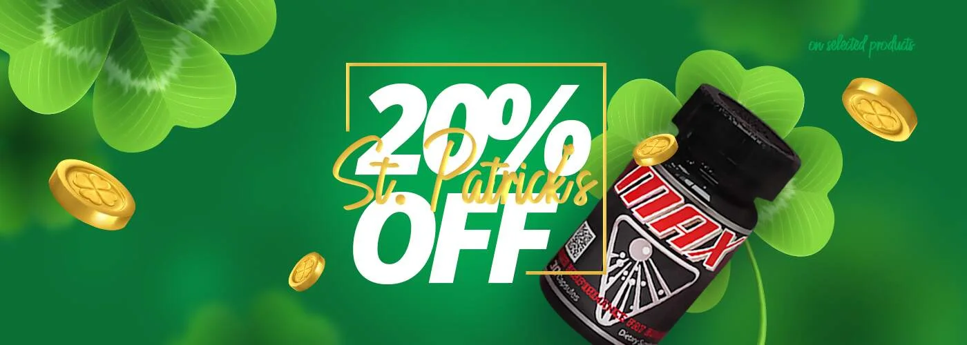 Promoción de San Patricio descuento de 20% en Xzerostore